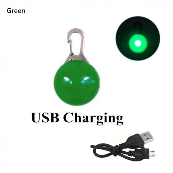 Collar LED - detalle de carga USB