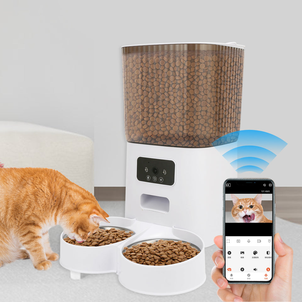 Smart Automatic Pet Feeder with Camera