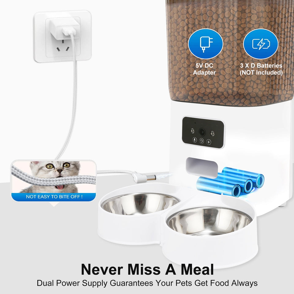 Smart Automatic Pet Feeder with Camera